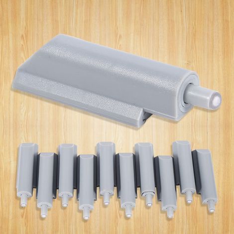 10 pièces ABS pour porte armoire tiroir, système poussoir amortisseur tampon plastique (1/5)