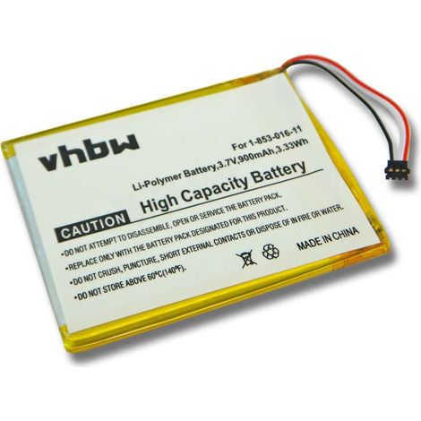 vhbw 1x Akku kompatibel mit Sony Portable Reader PRS-650RC eBook Reader (900 mAh, 3,7 V, Li-Polymer)