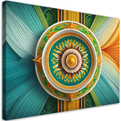 Tableau déco Mandala symbole Zen 100x70 (1/5)