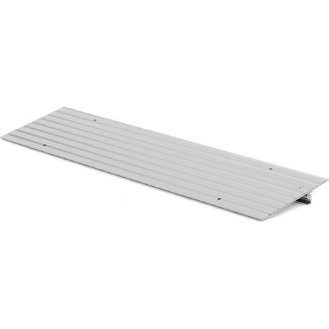 Randaco Rampe de seuil de porte, rampe pour fauteuil roulant en aluminium avec design de rampe réglable & capacité de charge de 360 kg, 2.5 cm de hauteur