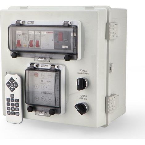 Panneau électrique pré-assemblé pour piscine 1 HP avec transformateur 60WAC et contrôleur inclus - Ledme - LM6428