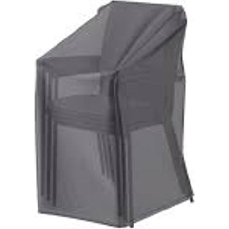 AeroCover Schutzhülle für Stapelsessel Schutzhaube Sesselabdeckung 67x67x80/110cm (1/5)
