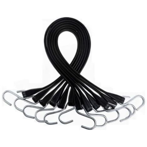 15 pollici - Tenditore per telone - Confezione da 5 nero (1/4)
