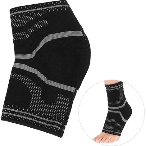 Cheville De Compression En Silicone Et Nylon - Bandage De Soutien Anti-Dérapant Pour Basketball Et Course - Protection Contre Les Entorses - Lot De 1 (1/5)