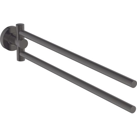 Ideal Standard IOM - Toallero, giratorio, longitud 37 cm, Gris magnético A9131A5 (1/2)