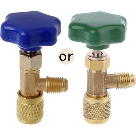 Adaptateur de raccord rapide, connecteur de collecteur 1/4 SAE Auto AC Can, robinet pour vanne pour R