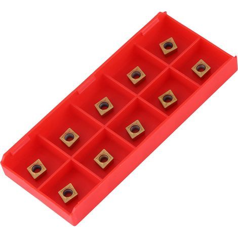 10 inserts en carbure CNC pour outils de tournage, fraisage et coupe - Boîte incluse (1/5)