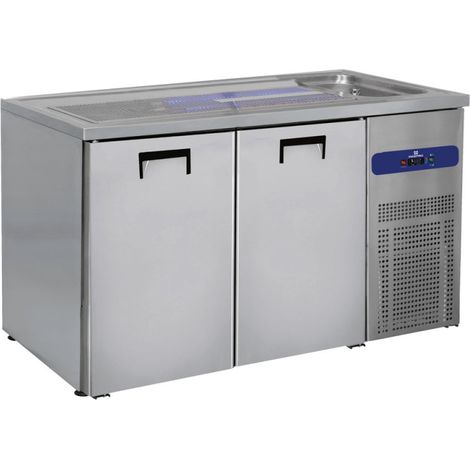 Refroidisseur de fut de Bière Avec 1 Bac à Droite Et 2 Portes Pour Les Fûts De Bière 50 Litres - Mastro