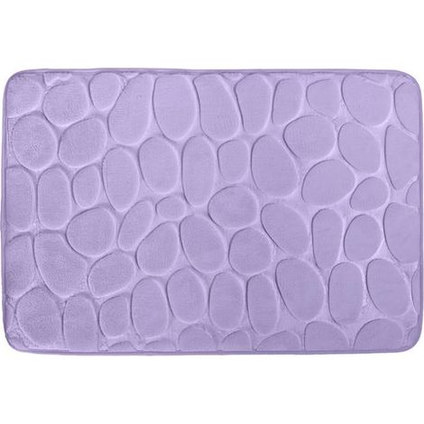 Tapis de bain Microfibre PEBBLE 40x60cm Lavande MSV