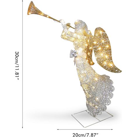 LED-Engel-Gartendekoration, leuchtende Acryl-Engel-Figur für Garten und Hof (1/5)