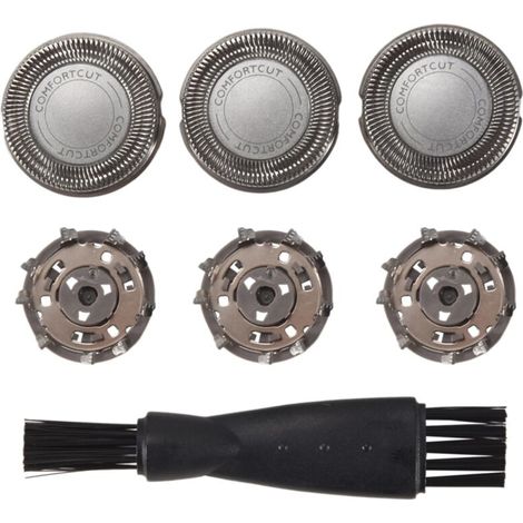 Juego de 4 cuchillas de repuesto para cabezales de afeitadoras electrónicas SH30, SH50, Serie 52, 1000, 2000, S1020, S1050 y S1060 (1/4)