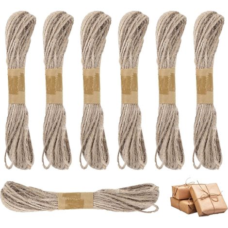 140M Ficelle Jute Ø2mm, Corde Jute, Jardiage Corde Chanvre (1/5)