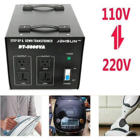 Spannungswandler Transformator, 110V⇋220V 4500W Kurzschlussschutz Converter Konverter Reiseadapter Voltage Wandler für Allen Elektronischen und Elektrischen Geräten