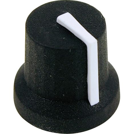 Cliff CL170849BR CL170849BR Drehknopf  Schwarz, Weiß (Ø x H) 16.8 mm x 14.5 mm 1 St.