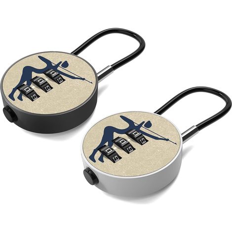 Mini-Kombinationsschlösser (2er-Pack) für Koffer, Spinde im Fitnessstudio und Rucksackreißverschlüsse. (1/5)