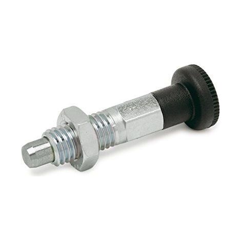 Ganter Norme Elements GN 717-8 M12 - AK de Rast Boulons en acier inoxydable, argent, GN 717-8-M12-BK-ST