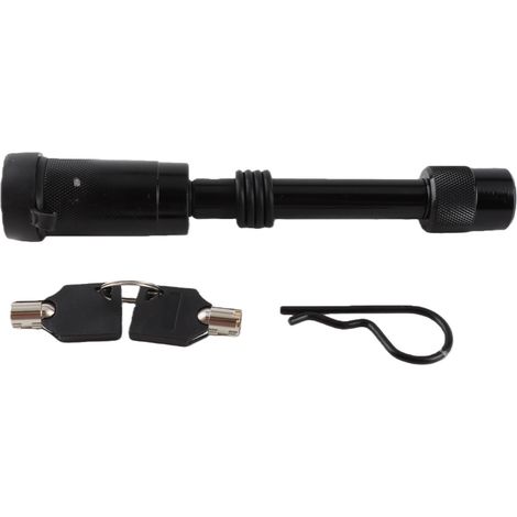 Pasador de enganche con llave, 5/8 pulg. de diámetro, 4 pulg. de largo, para camión, automóvil o barco, compatible con receptores de clase III y IV de 2 pulg. y 2-1/2 pulg. (1/5)