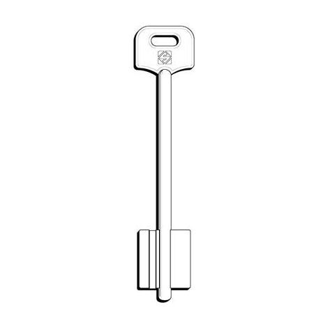 CHIAVE DOPPIA MAPPA SIAS 5SAS5 SILCA - OTTONE NICHELATO- 5 pezzi