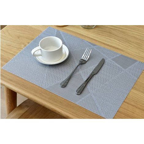 Elegante Platzsets (45 x 30 cm) für Abendessen, Mittagessen und Frühstück 6 Stück Waschbare, hitzebeständige, rutschfeste und fleckenabweisende P