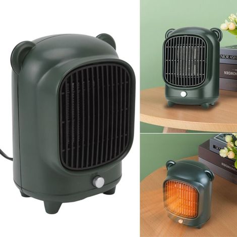 Calefactor eléctrico pequeño, silencioso, de calentamiento rápido y ecológico, ideal para oficinas, residencias estudiantiles y hogares. Enchufe europeo 220-240 V. (1/5)