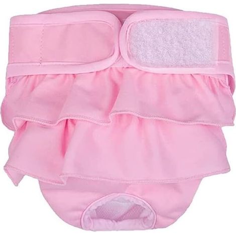 Hundewindeln, Hundeunterwäsche, Hundewindeln, Hosen (XXL: 70-83 cm, Rosa) (1/5)