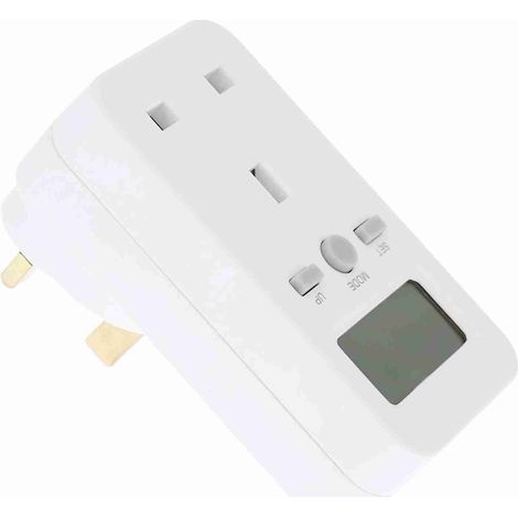 Prise britannique pour moniteur d'énergie numérique LCD, compteur de consommation électrique, prise de suivi de la consommation électrique (1/4)