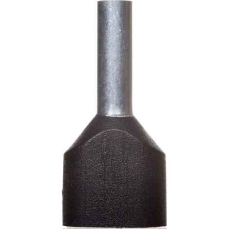 Isolierte Aderendhülse HI 2X6/14 schwarz E08KH-02020102301 /100 Stück/