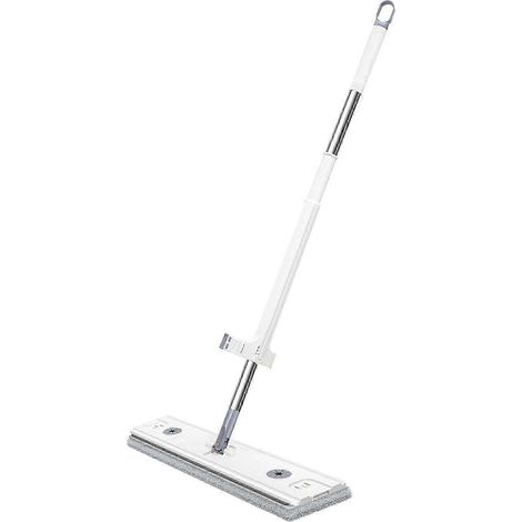 Balai-serpillère plat en microfibre, grand format, essoreur intégré, idéal pour la maison, utilisable à sec ou humide. Lavage à la main gratuit. (1/5)