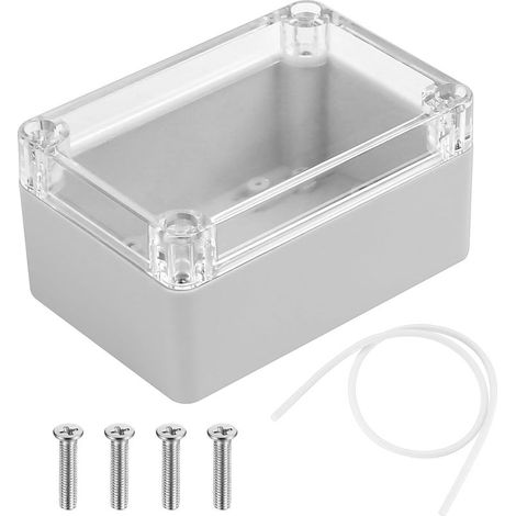 Wasserdichtes elektrisches Außengehäuse aus ABS, IP65 wasserdichte Anschlüsse, Oberfläche mit transparenter Abdeckung (100 x 68 x 50 mm) (1/5)