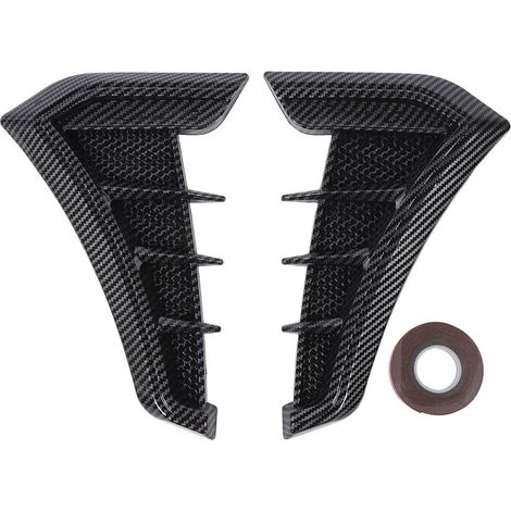 1 paire de garniture de ventilation latérale, Look sportif, Performance améliorée, garde-boue, autocollant d'aile d'air pour série E90 E91, Style Fiber de carbone. (1/4)