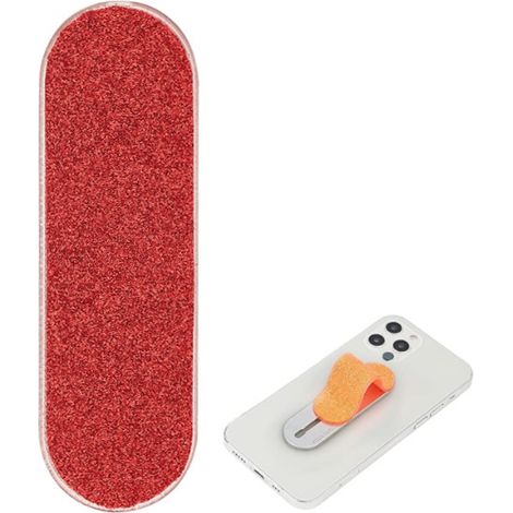 2 Pcs Support de doigt pour smartphone - Support pour téléphone portable - Anneau de support pour téléphone portable ( rouge ABS+TPU) (1/5)