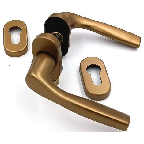 MANIGLIA GPB GABRY ROS/BOC OVALE YALE ALLUMINIO BRONZO (1/4)