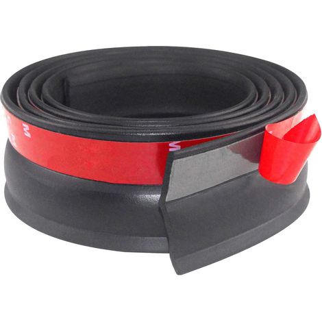 Joint de Porte de Garage Universel 3m - Bande d'Étanchéité en Caoutchouc avec Clous pour Seuil - Isolation Coupe-Froid, Anti-Vent et Poussière