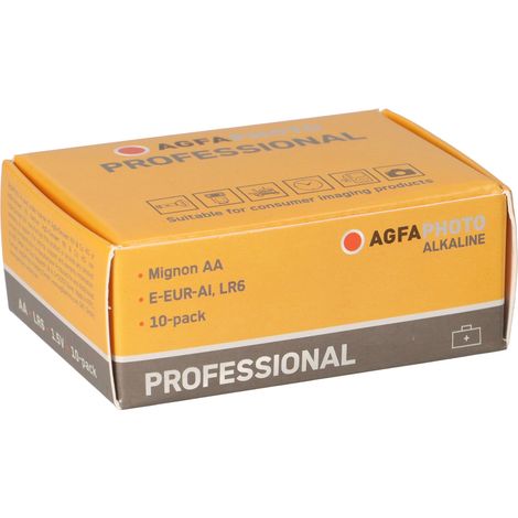 AgfaPhoto Professional Mignon (AA)-Batterie Alkali-Mangan  1.5 V 10 St. (1/5)
