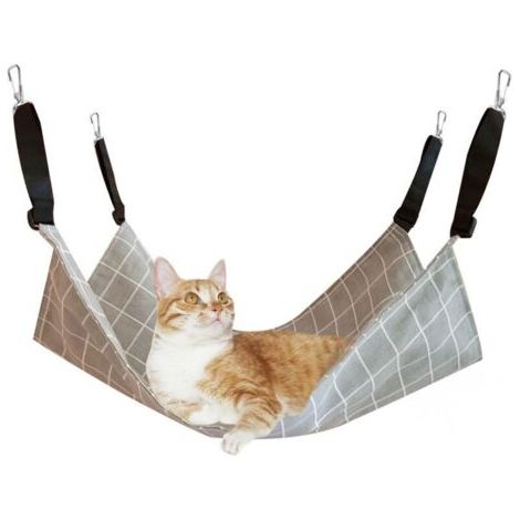 Pair Hamac Chat Cage - 1 pièce, Hamac Chat Cage Bretelle Réglable 57x47cm - Pour Animal ≤9kg (1/5)
