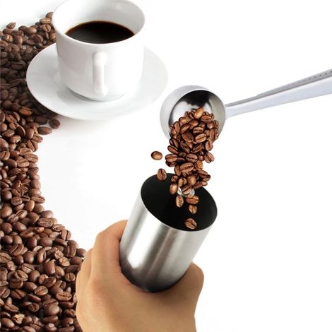Moulin à café manuel, en acier inoxydable et céramique, pour expresso, cafetière à piston et café filtre, pour une utilisation à la maison et en voyage.-AquaForge (1/5)