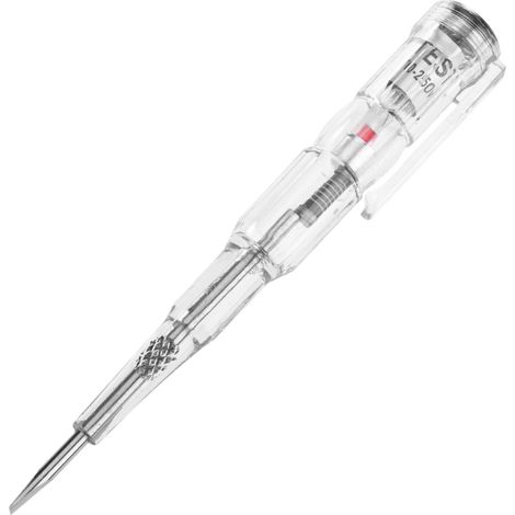 BeMatik - Tournevis à tête plate de 3 mm, détecteur de tension avec lumière LED (1/5)