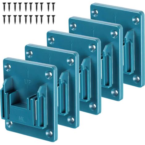 5x Supports Muraux pour Outils Électriques Makita 14,4V-18V - Rangement Organisateur (1/5)