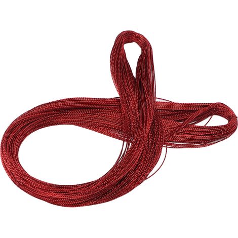 Paillettes pour cheveux : sûres, fiables, belles, durables et décoratives. Extensions attrayantes pour fêtes et défilés de mode. Rouge vif. (1/5)
