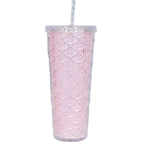 Gobelet isotherme avec paille et couvercle, réutilisable, idéal pour le café glacé, les boissons froides ou l'eau. (1/5)