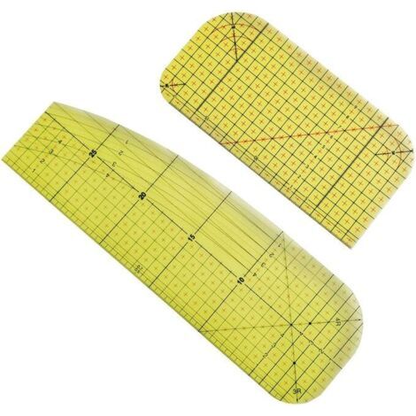 QORVA-20 X 10 cm, 30 x 10 cm, Règle de Repassage à Chaud, Règle de Patch, Règle de Tissu de Repassage, Règle de Couture en Résine, Règle de Repassage, Ironing Ruler, Utilisée pour Une Mesure Précise, (1/5)