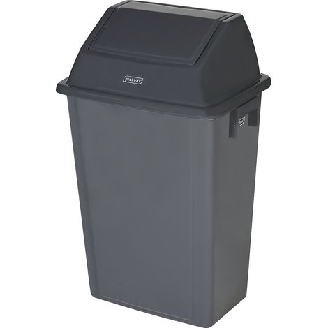 Probbax, Poubelle à couvercle basculant, capacité 40 l, gris, (1/5)