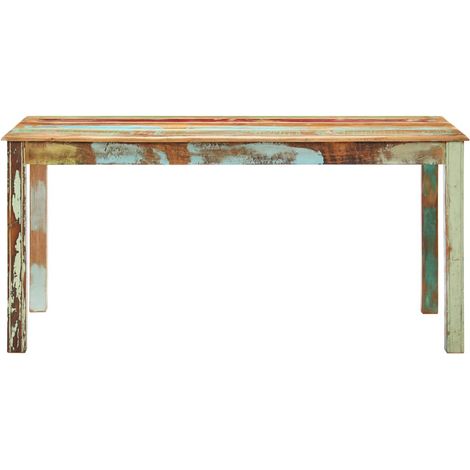 Maison Exclusive - Esstisch Altholz Massiv 160x80x76 cm (1/5)