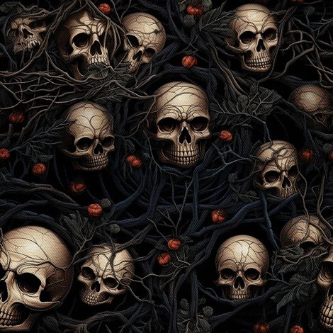 Tela decorativa para exteriores Oxford - Motivo de calavera I DX4200 (1/5)