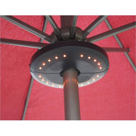 Iluminación para parasol "Umbrella" - Altavoz Bluetooth con iluminación Led -Ø20 x H3 cm