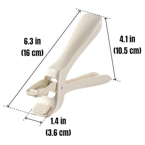 Pince en deux parties pour plats chauds : poignées anti-brûlures pour assiettes, bols et plats. Utilisation sans danger avec les poêles, bols, assiettes à pizza, plateaux de friteuse à air chaud et pl (1/4)