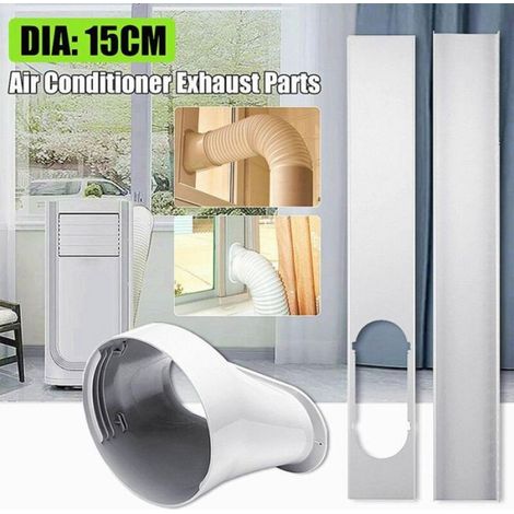 Kit Calfeutrage Climatiseur - Diamètre Tuyau 15 Cm - Pour Fenêtre Climatiseur Mobile - Longueur Réglable Jusqu'à 110 Cm - 1 Pièce (1/4)