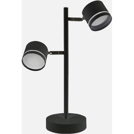 Lampe de table Nettle 2xGX53 noire 18W 1600lm réglable avec ampoules 43,5x30x15 cm