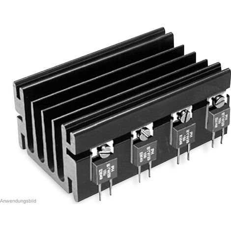 FISCHER ELEKTRONIK Kühlkörper, SK 68/ 50 SA, Profilkühlkörper, schwarz, Aluminium