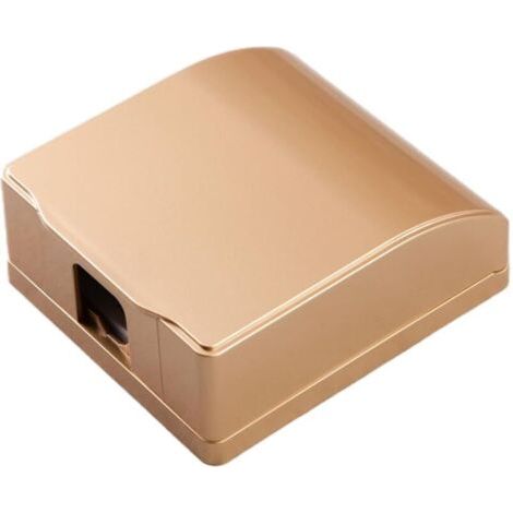 Gold Cache Prise Type 86, Boîtier Étanche pour Prise Interrupteur, Protège la Prise des Influences Environnementales Telles que la Poussière et l'Humidité (1/4)